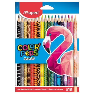 Színes ceruza Color' Peps Animals, 18 színben-1